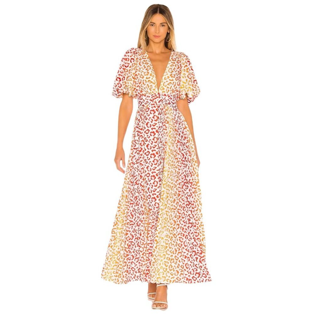 ROCOCO SAND Avana Dress in Orange X-Small New Womens Long Maxi Gown